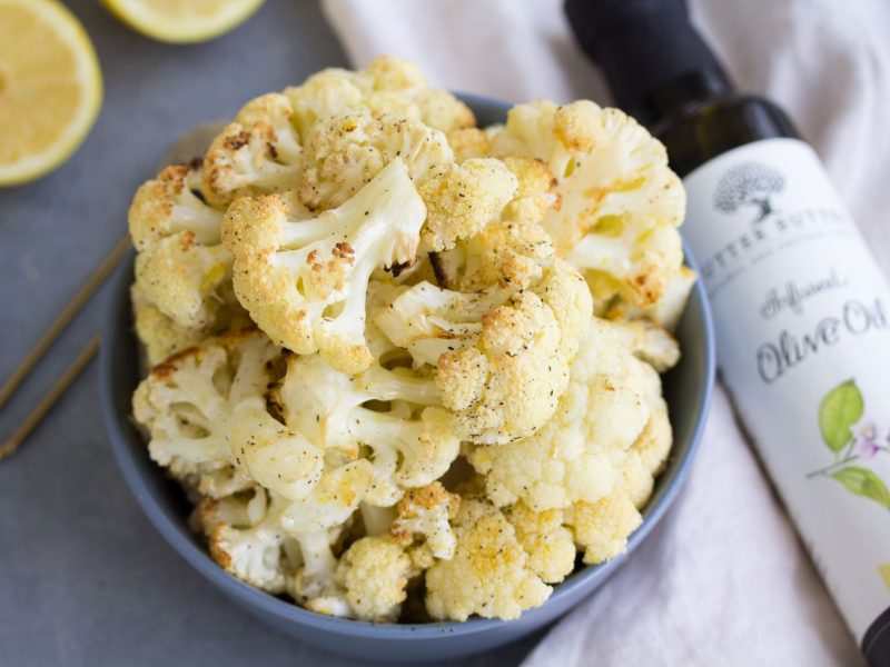 Lemon Pepper Oven Roasted Cauliflower