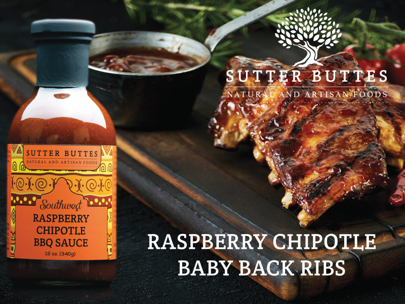 Raspberry Chipotle Easy Oven Baby Back Ribs