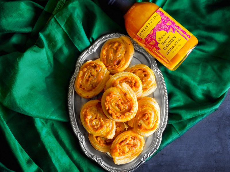 Butter Chicken Pinwheels