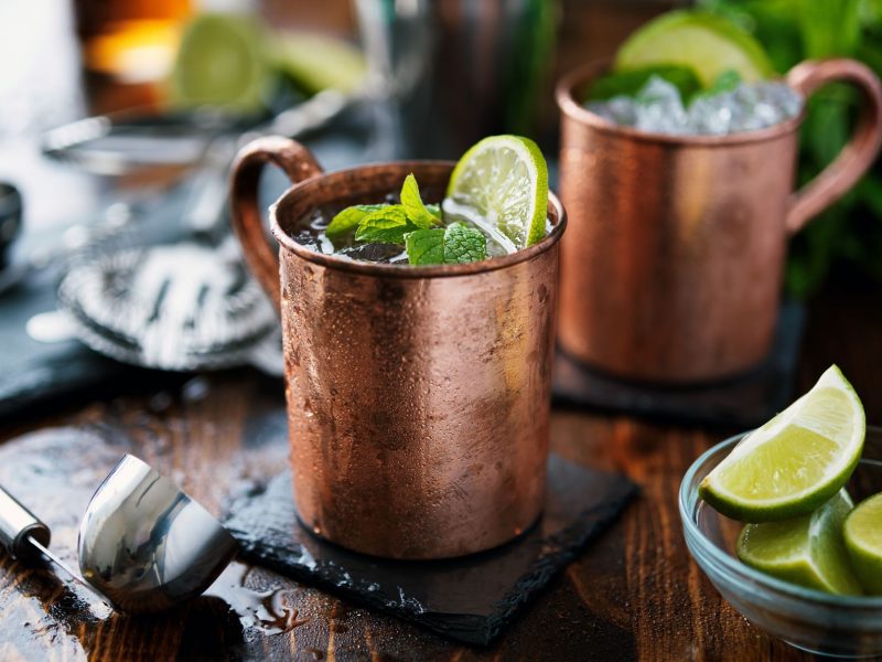 Lime Ginger Mule Cocktails